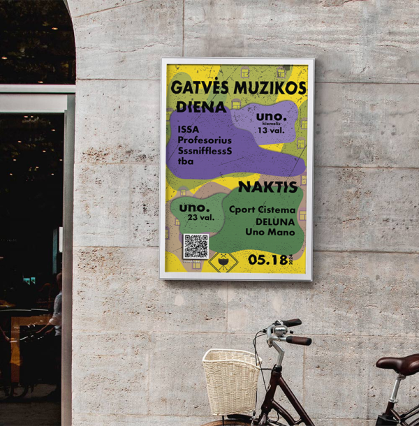 Plakatas „Gatvės muzikos diena “